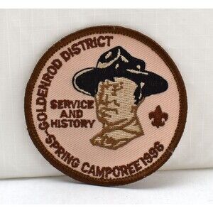 BSA Goldenrod District Spring Camporee 1996 Service And History Boy Scout Patch
